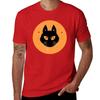 Black Cat T-Shirt Anime Clothes Blacks Plain White T Shirts Men