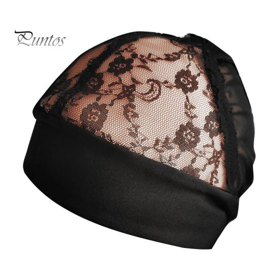 

Сетка для волос, черная французская сетка с застежкой-лентой, эластичная отделка из ледяного шелка, ажурная вышивка, кружевной цветок, сетка для фиксации парика чёрный