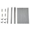 Stainless Steel Mosquito Net Stand with Fan Crossbar for Large Beds
