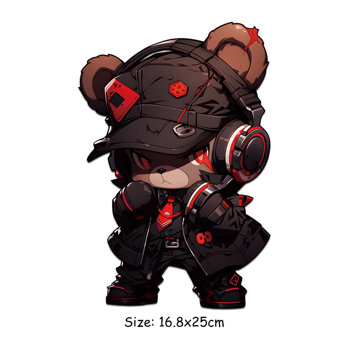 

Наклейки с изображением животных из мультфильмов для одежды, уличные плюшевые мишки, аксессуары для одежды, сделай сам, новые термонаклейки для переноса тепла, которые можно стирать