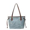 New Contrasting Color High-end Women's Bag Versatile Portable Shoulder Bag, Women's Commuting Large-capacity Tote Bag