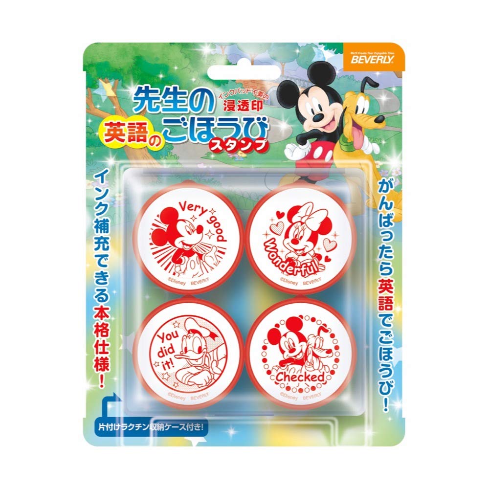 Beverly Disney Stamps Mickey English Reward Stamps Mickey Friends Teacher's & SE4-048