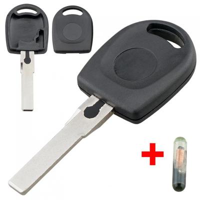 Custodia per chiave transponder con guscio chiave remota per auto con chip ID48 adatta per VW Polo Golf / SEAT Ibiza Leon / SKODA Octavia