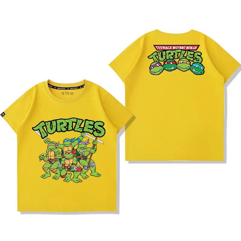 Bestseller Nick Teenage Mutant Ninja Turtles Cartoon Kids Cute Soft Comfortable Boys and Girls TShirt Short Sleeve 100