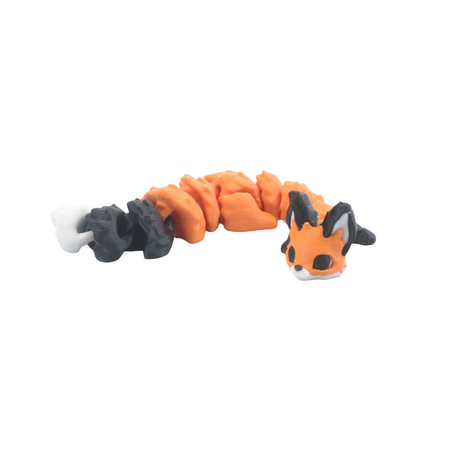 

Stylish 3D printed fox statue with adjustable joints for easy relaxation and display S