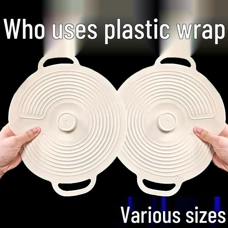 Silicone Fresh-Keeping Pot and Bowl Lid - Spill-Proof, Dustproof, and Sealing for Refrigerator Use