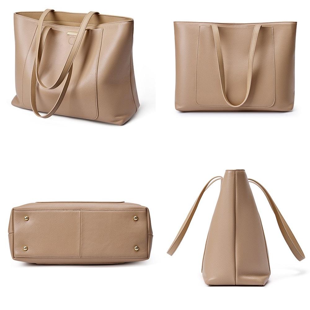 Large Women's Genuine Leather Sling Bags Ladies Shoulder Bag Top Grade Tote Shopper Commuter Bag Luxury Designer Handbags For Women