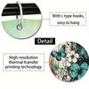 1/4Pcs Bathroom Shower Curtain Set Teal Butterfly  Print Bathroom Curtain With 12 Hooks Non Slip Rugs Toilet Cover Mat Bathroom Partition