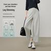 ESE-Y Women's High-Waist Tapered Cropped Harem Pants