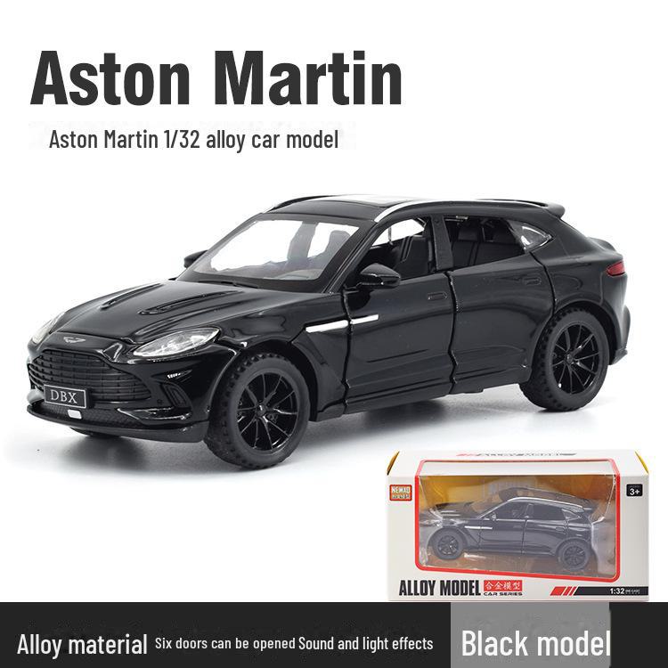 1:32 Model auta z lehké slitiny Aston Martin DBX se zvukem a světlem, šest dveří, hračka pro chlapce z edice 2022.