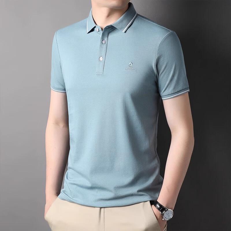 Мужская летняя деловая рубашка-поло MONTAGUT 54