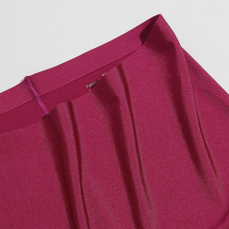 Solid Color Seamless Women's Underwear Pearlescent Dopamine Comfort Women's Underwear Ice Silk Boxer Briefs Safety Pants