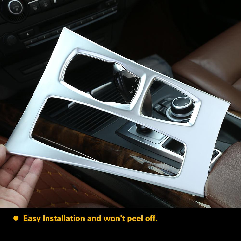 Chromium Electroplating Center Console Gear Box Panel Cover Trim for X5 E70 2010 2013
