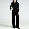 Han Meng Xuan 100% Mulberry Silk Velvet Wide-Leg Pants