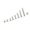 M2.5 A2 Stainless Steel Hex Socket Screws Bolt With Hex Nuts Assortted Set(Flat Head)