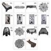 Halloween Decorative Table Cloth Black Lace Spider Holiday Party Backdrop