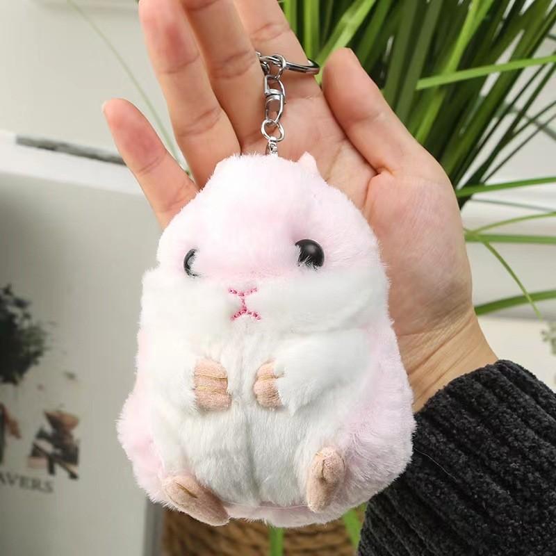 Adorable Creative Hamster Plush Keychain Toy For Cute Animal Lovers 11cm