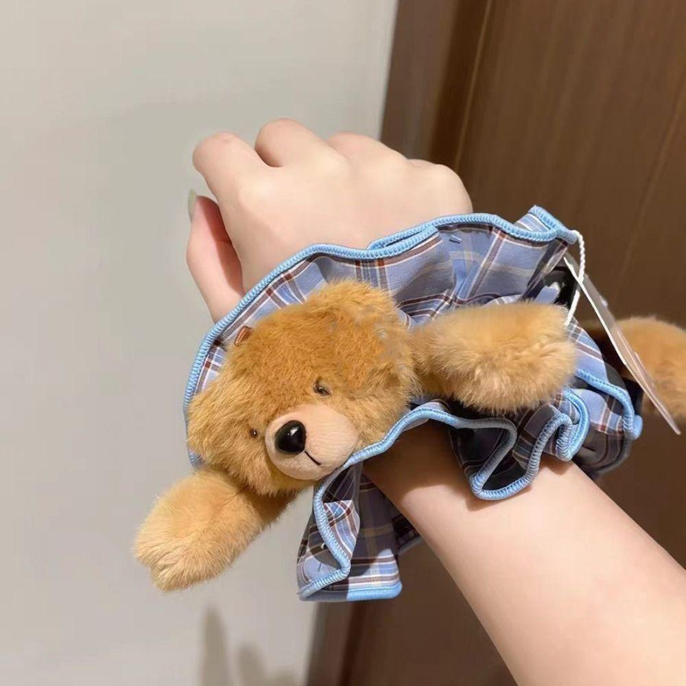 High Elasticity Plush Bear Hair Rope Cute Ponytail Holder Elastic Hair Bands Hair Ring Korean Style Hair Ties Hair Accessories