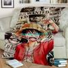 Cartoon Cover Blanket Luffy Student Air Conditioning Blanket Flannel Lamb Sherpa Blankets Baby Kids Gift Throw Sofa Bedroom