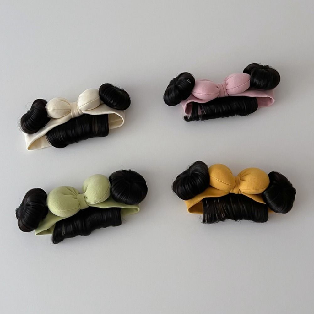 Cute Baby Hair Bands Wig Bowknot Infant Hairpiece Bangs Chignons Headband Photography Props