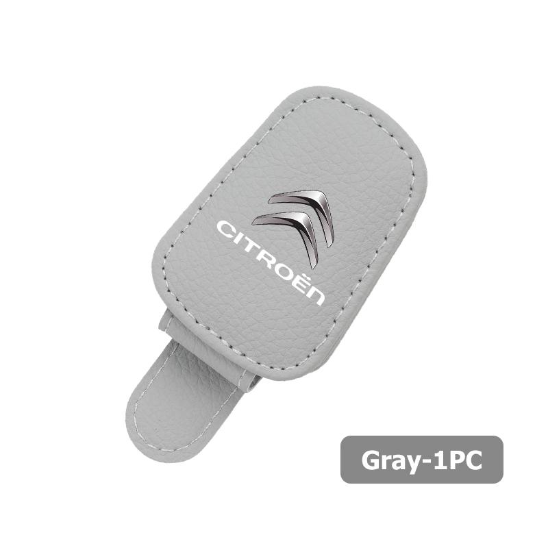 

Car Sun Visor Eyeglass Hanger Leather Storage Holder Clip For Citroen Grand Berlingo Jumper Celysee Xsara Picasso Aircross