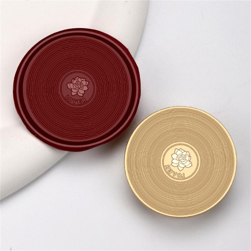Vintage Seal Stamp Head Replacement, Embossed Sealing Stamp Head for Seal Envelope, Invitations Scrapbooking Decoration