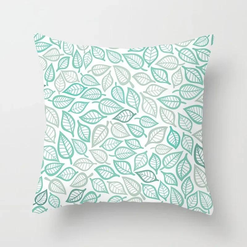 Modern Geometric Print Pillowcase Sofa Lumbar Pillowcase Mint Green Pillowcase Home Decoration Cushion Cover