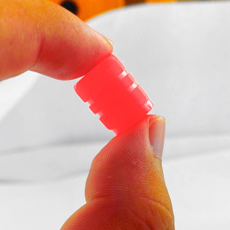 4/8PCS Colorful Luminous Tyre Valve Caps Fluorescent Night Caps Motorcycle Bike Night Glowing Cap Decor Nozzles Tyre Accessories