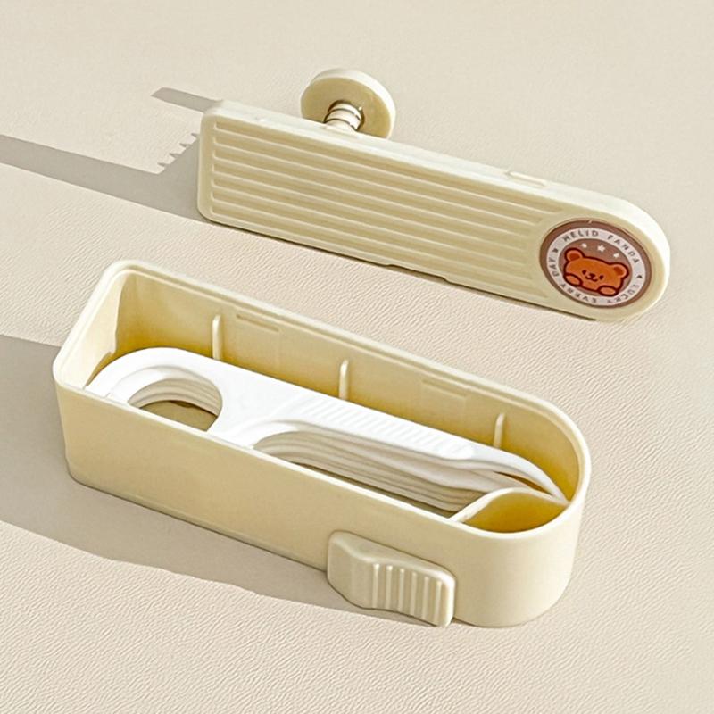 Cute Dental Floss Dispenser Containing 10Pcs Floss Dental Floss Storage Box Auto Refillable Oral Hygiene Care Floss Pick