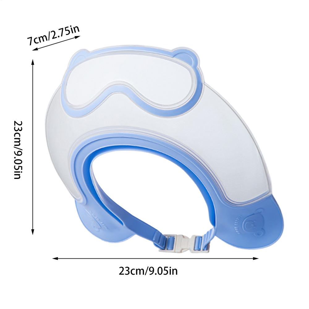 Bath Visor For Toddler Adjustable Waterproof Toddler Shower Cap Bathing Accessories For Girls Boys Shampoo Hair Washing