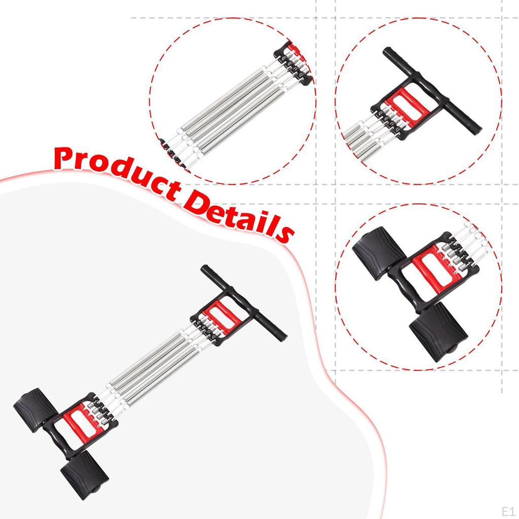 Spring Chest Expander Hand Gripper Resistance Band Foot Pedal Exerciser Home Gym Pull Rope