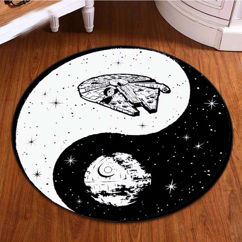 

Cool Star Wars Art Rug Round Rug Science Fiction Movie Rug Round Mat Room Decoration Area Rug Diameter 60cm