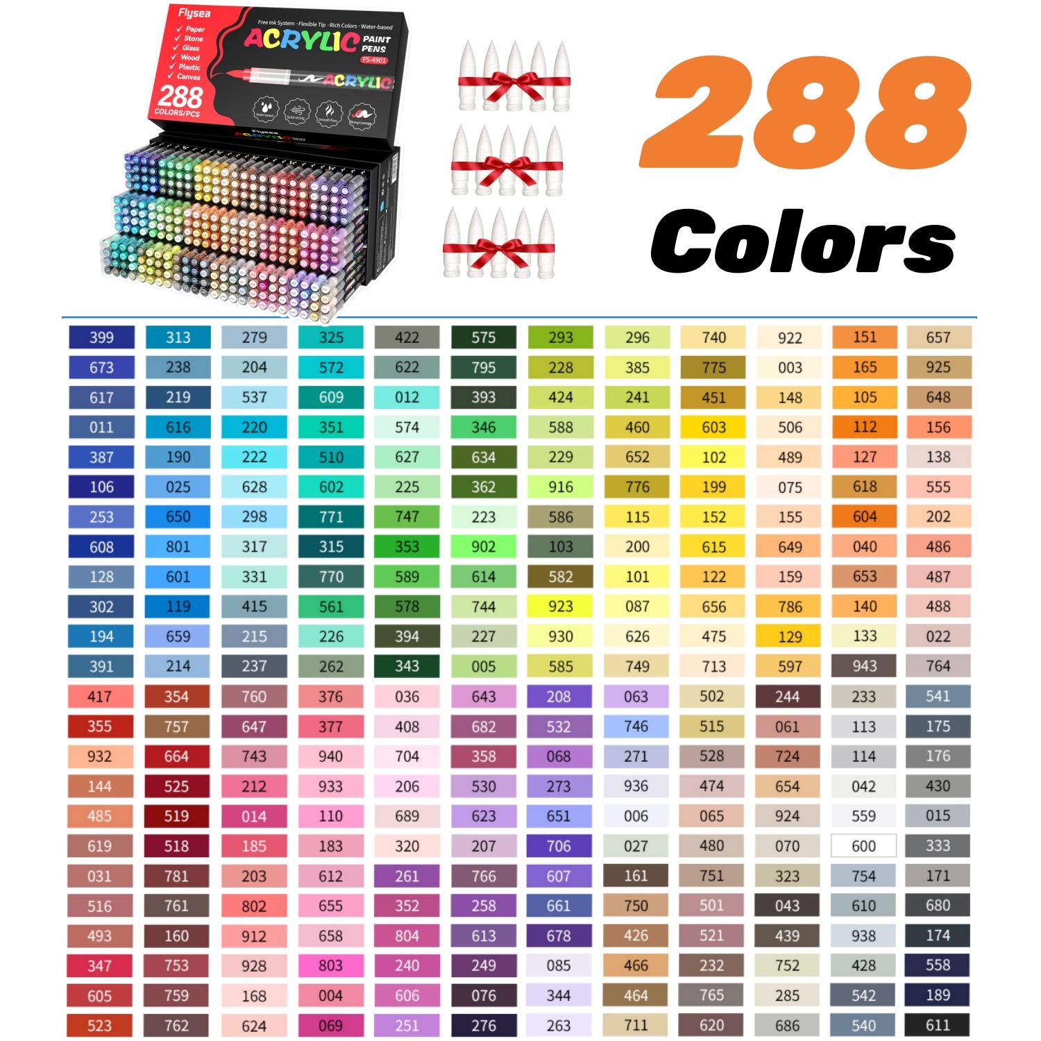 Acrylverf Zachte Penselen Markers Set, Zachte Penseelpunt Automatische Inktregeling Verf Markers, Acrylverf Pennen voor Hout, Steen