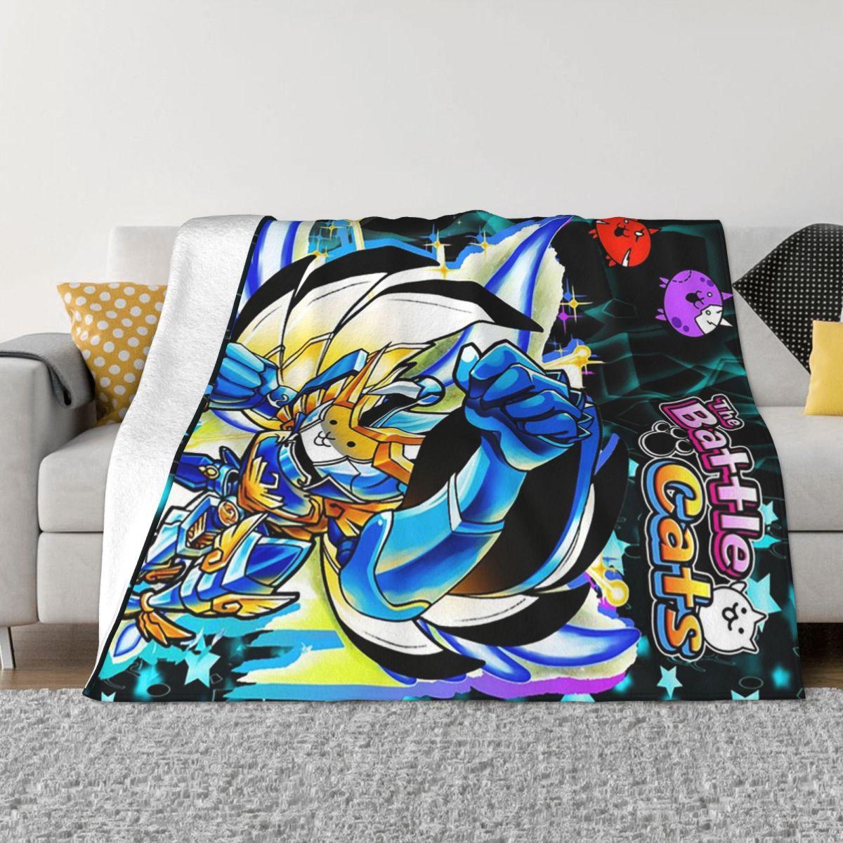 Exquisite Fashion Items Unisex Battle Cats - Cosmo Blankets Soft Warm Flannel Throw Blanket Plush For Bed Living Room Picnic Travel Home Couch