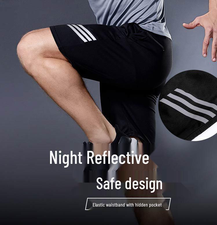 Men's Quick-Dry Elastic Waist Beach & Fitness Shorts