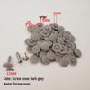 Decorative Plastic Screw Caps for Furniture and Wardrobes - Three-in-One Design