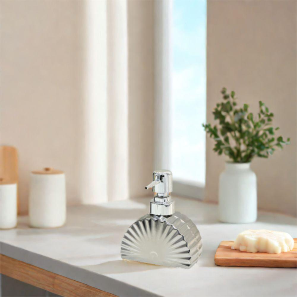 Exquisite Press Separate Bottle Light Luxury Shampoo Bottle Fan Shaped Lotion Bottle  Shower Gel