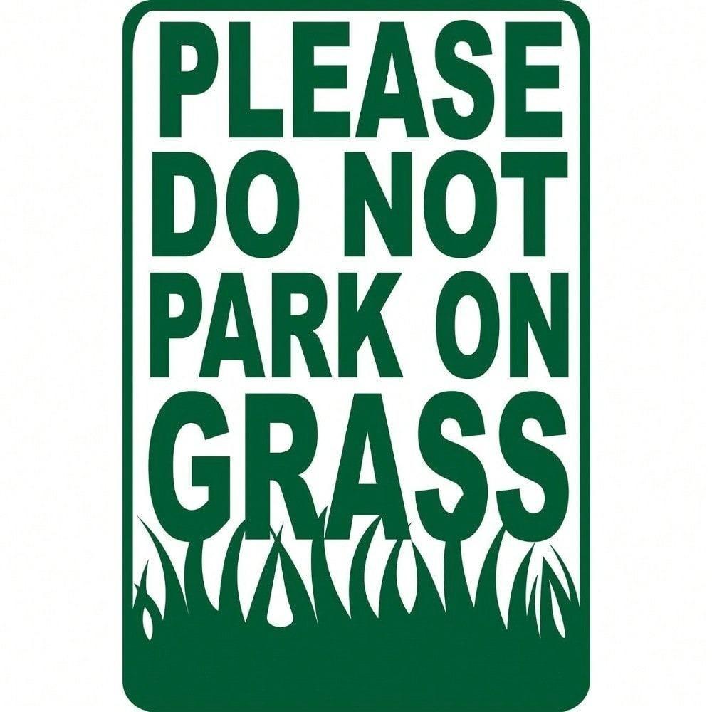 Iron No Parking Sign Farmhouse Decor Metal Warning Plaque Rustic Yard Sign Outdoor Farm Lawn Art 8x12 Inch Tin