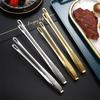304 Stainless Steel Barbecue Food Tongs Long Handle Non-Slip Hollow Meat Salad Clip Kitchen Accessories
