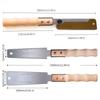 Japanese Style Double Sided Back Saw Nonslip Wooden Handle Wood Saw Hand Tool for Woodworking Precise Cutting Projects