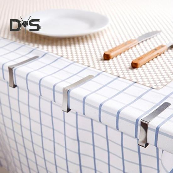 6/12/24 Stück Edelstahl-Tischdeckenklammern, rutschfest, strapazierfähig, für drinnen und draußen, Hochzeit, Party, Picknick, Camping, Tischdeckenhalter, dreieckige Befestigungsklammer