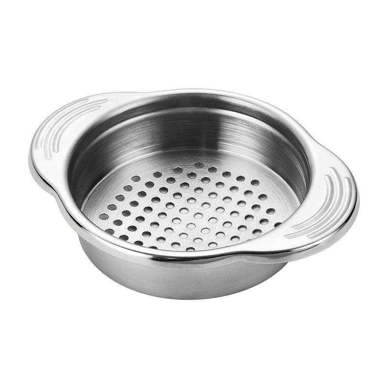 111 Stainless Steel Drain Filter Water Filter Oil Basket Binaural Canned Slag Filter Kitchen Tools