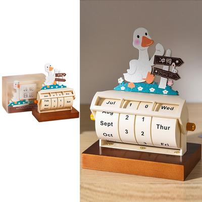 Rotating Perpetual CalendarDesktop OrnamentCountdown Reminder CardManual Date SettingDesktop Scrolling CalendarHome Decoration