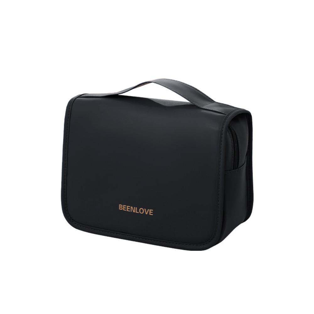 

Waterproof Large Cosmetic Bag Clutch Bag Travel Bag Portable Nylon Makeup Bag Women чёрный