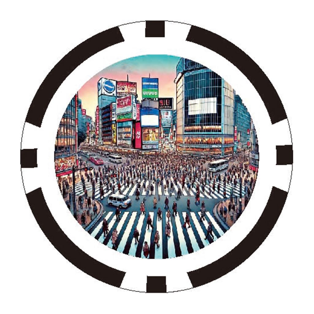 

Покерный жетон Японский пейзажный маркер Сибуя (070)