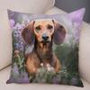 Mini Dashond Hond Kussenhoes Decor Huisdier Dier Kussenslopen Super Zachte Pluche Kussensloop voor Bank Huis Kinderkamer ,(6)