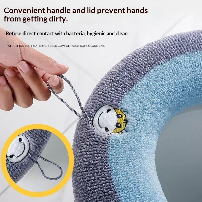 Thicken Toilet Seat Cover Mat Winter Warm Soft Washable Closestool Mat Seat Case Toilet Lid Pad Cover Bathroom Accessories