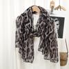 Lightweight Leopard Print Scarf Casual Thin Breathable Shawl Women'S Outdoor Sunscreen Windproof Head Wrap Bufandas Muslim Hijab