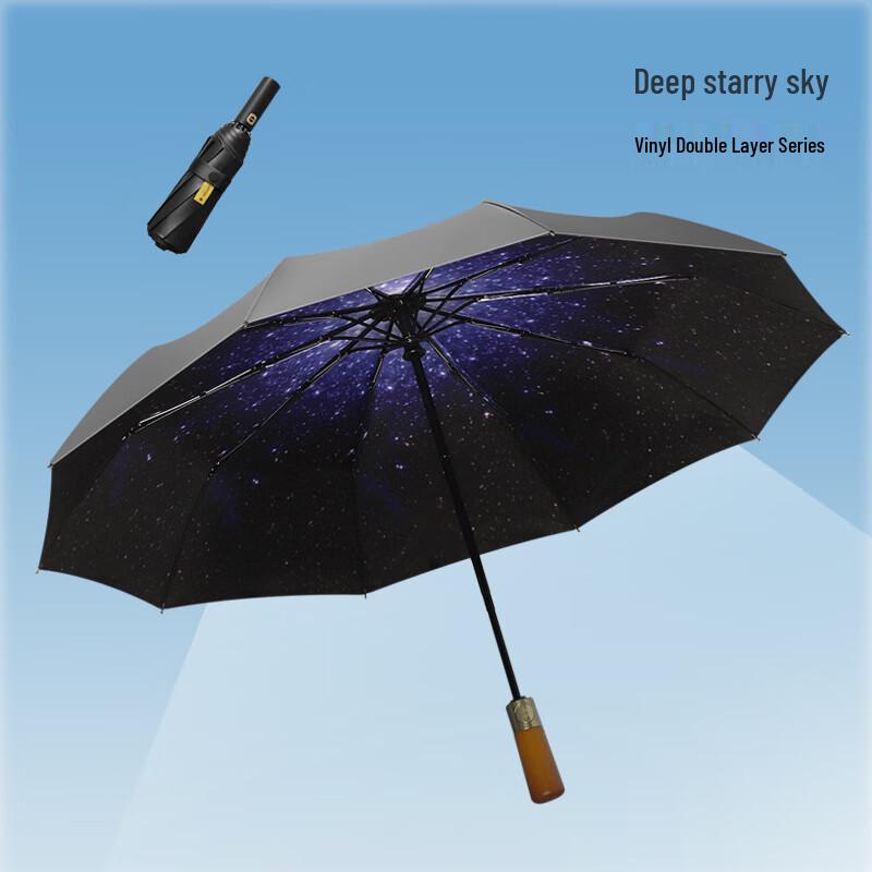 Nanqiao Retro Automatic Double-Layer Umbrella