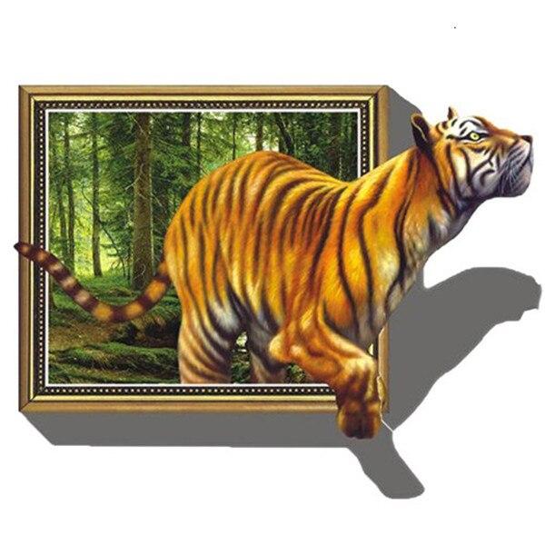 Full Drill Square Diamond Painting Tiger Needlework Art Diamond Embroidery Animal Diamond Mosaic Handicraft Home Decor